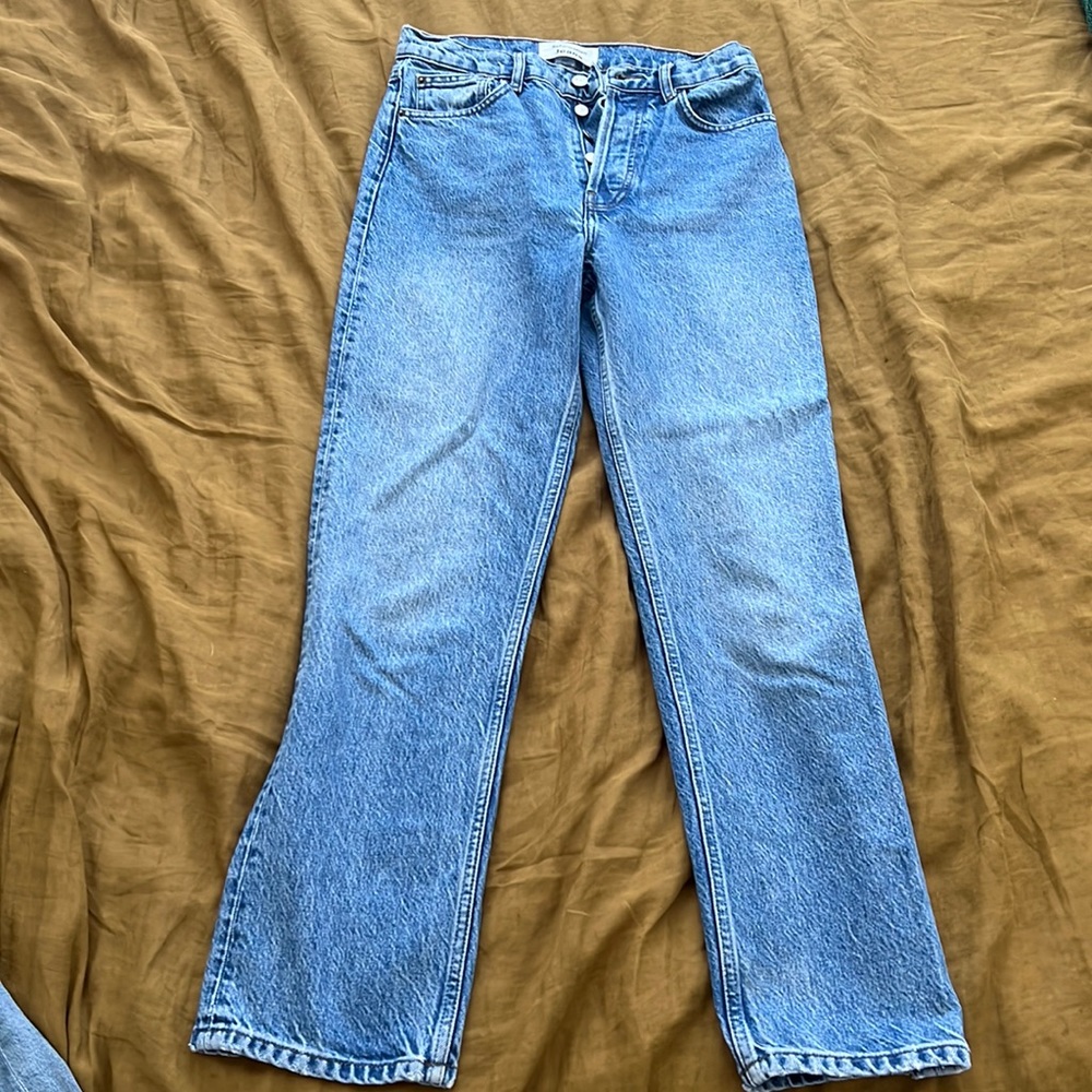 Reformation high rise straight jeans, Size 26, Colorado wash